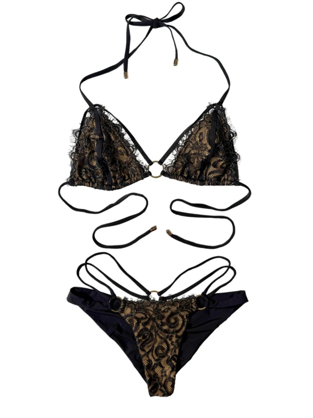 Beach Bunny Gunpowder and Lace Bikini Set Large - Picture 6 of 14